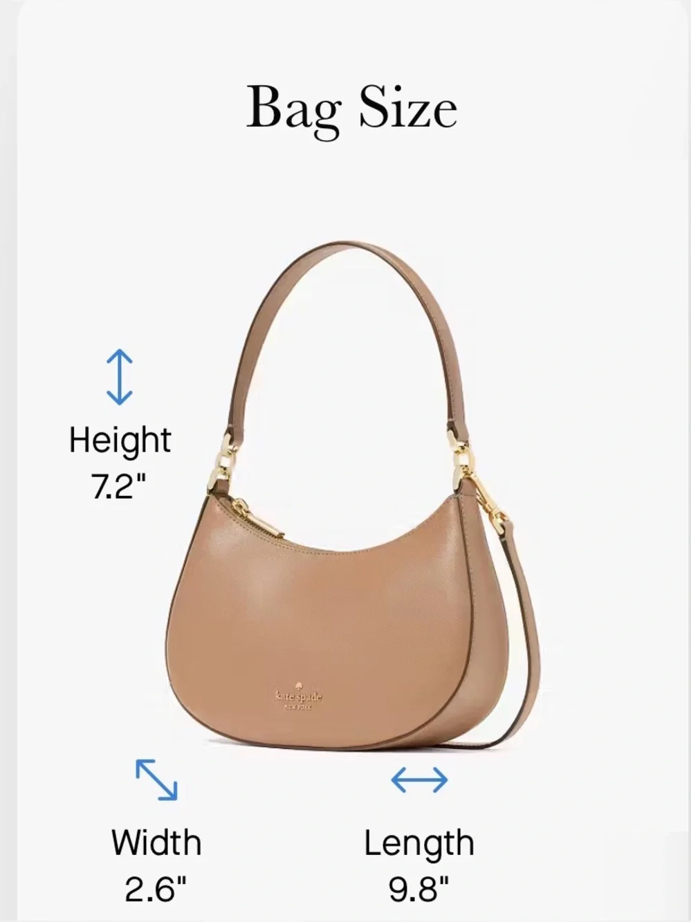 Kate Spade Paige Shoulder Bag Light Fawn